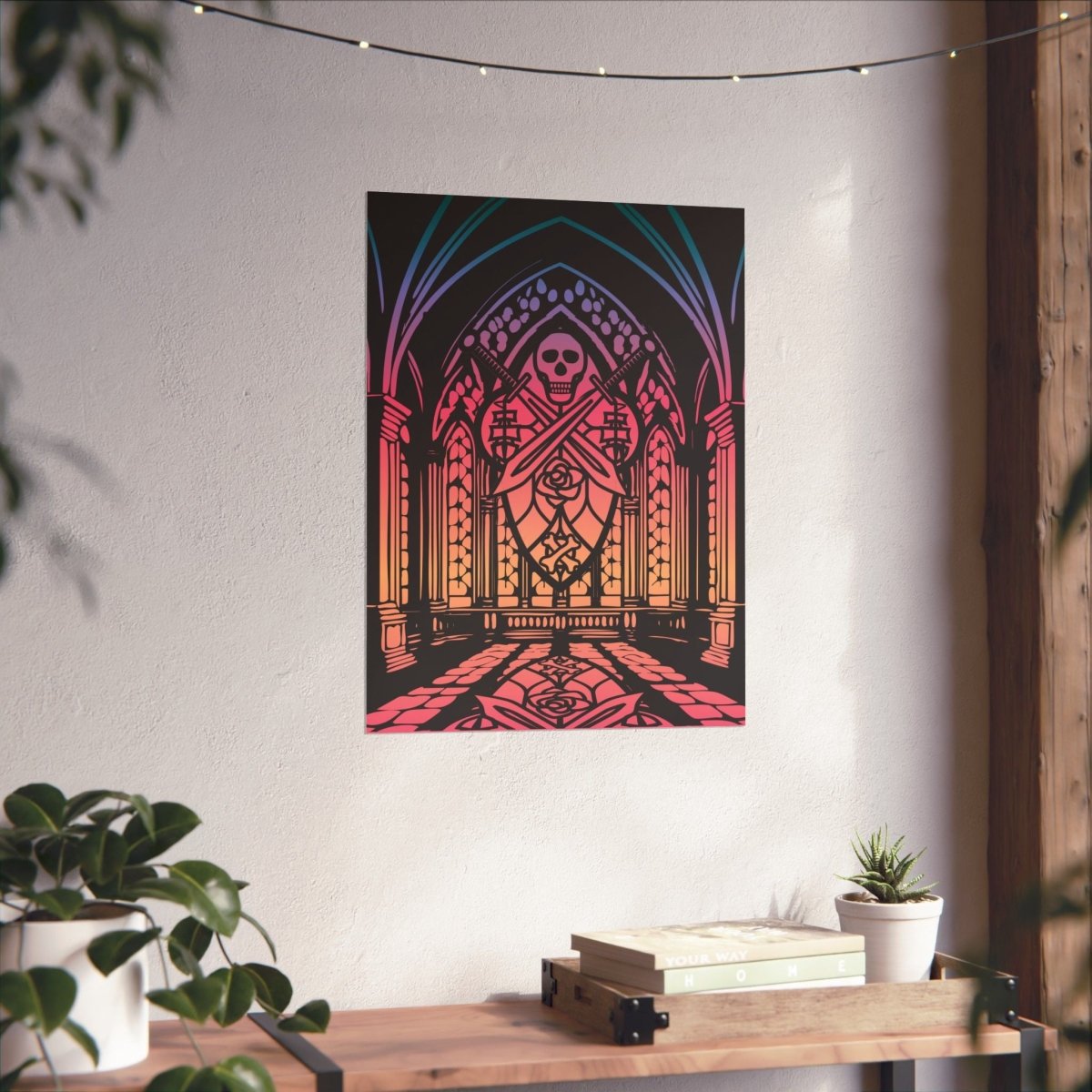Pirate Cathedral Twilight Premium Wall Art Print