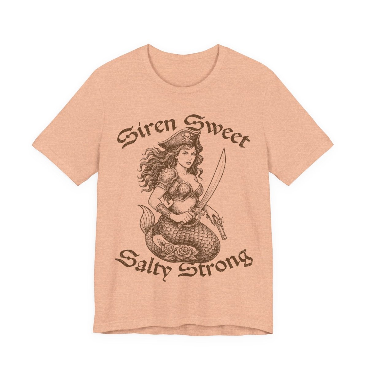 Pirate Siren Action Motto Premium T-Shirt, Ready Arms, Vintage Style Graphic Tee