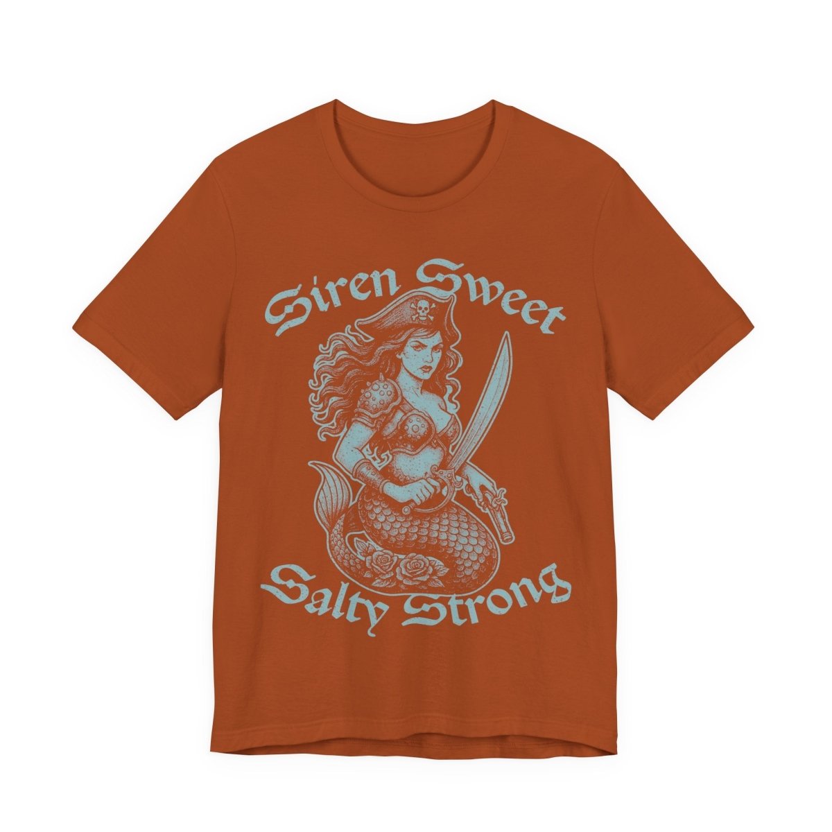 Pirate Siren Action Motto Premium T-Shirt, Ready Arms, Vintage Style Graphic Tee