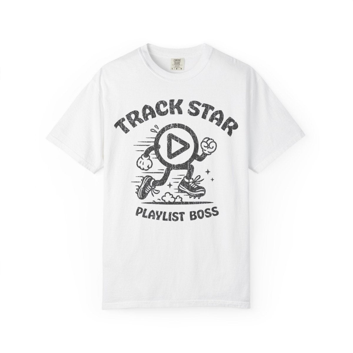Playlist Boss Comfort Colors Relaxed Fit Soft Music Funny Tee