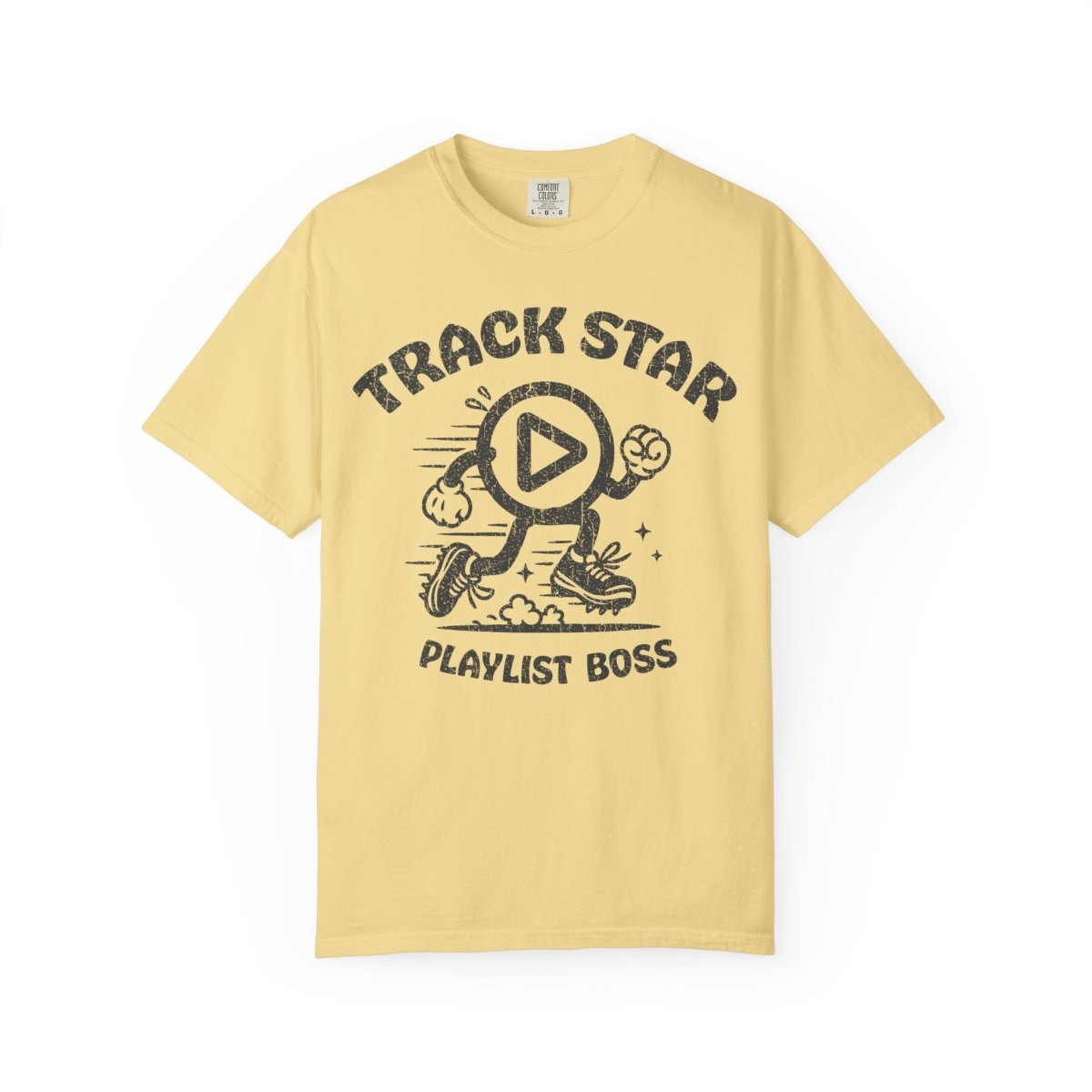 Playlist Boss Comfort Colors Relaxed Fit Soft Music Funny Tee