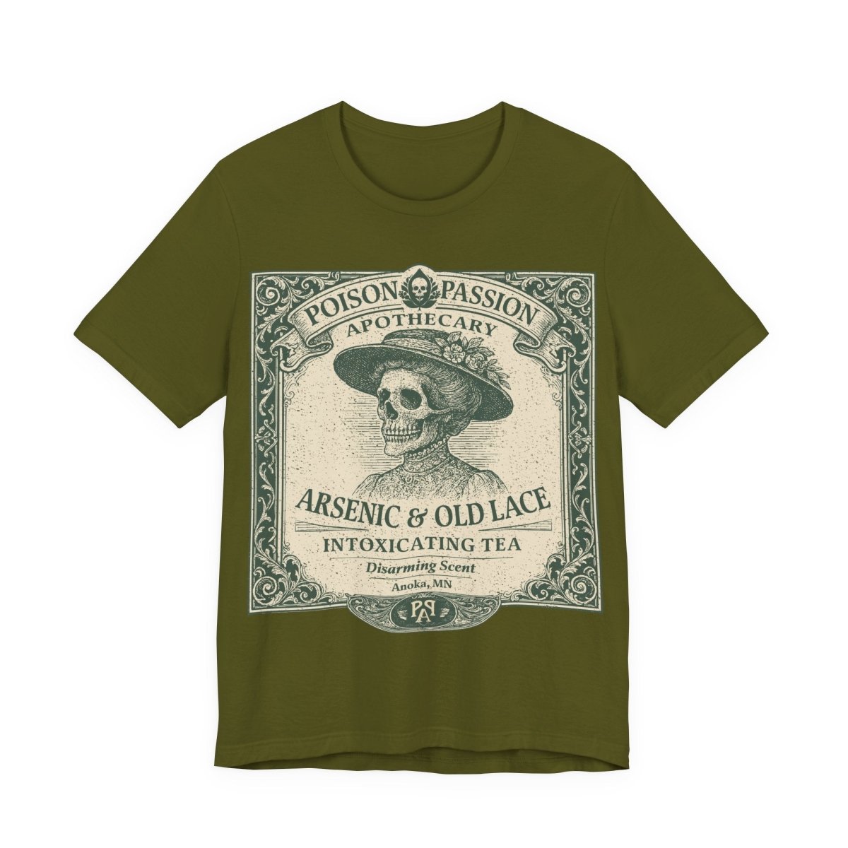 Poison Passion Gothic Premium T-Shirt Victorian Vintage Style Graphic Tee Spooky Style Halloween