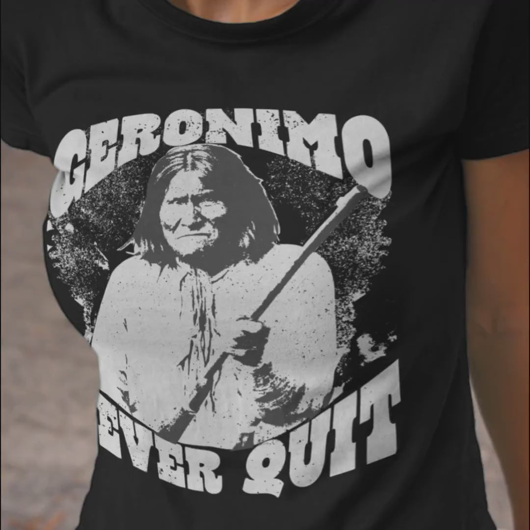 geronimo women's t-shirt video