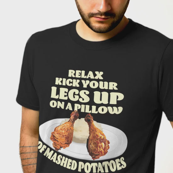 fried chicken and mashed potatoes t-shirt movie