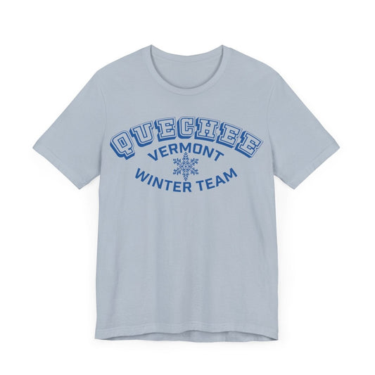 Quechee Vermont Winter Team Premium T-shirt, Snow Ski, Sled, Snowmobile, New England