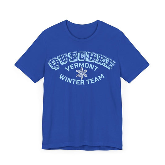 Quechee Vermont Winter Team Premium T-shirt, Snow Ski, Sled, Snowmobile, New England