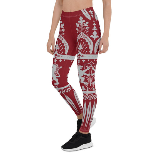 Queen Magic Premium Leggings, Treat Her Like Royalty, Gothic design athletic leggings