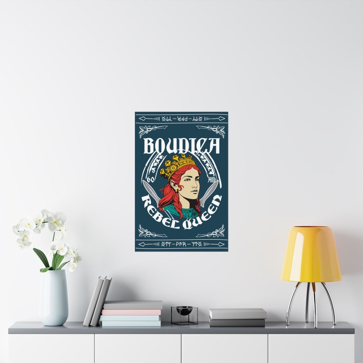 Rebel Queen Boudica Premium Wall Art Print, Her Gift