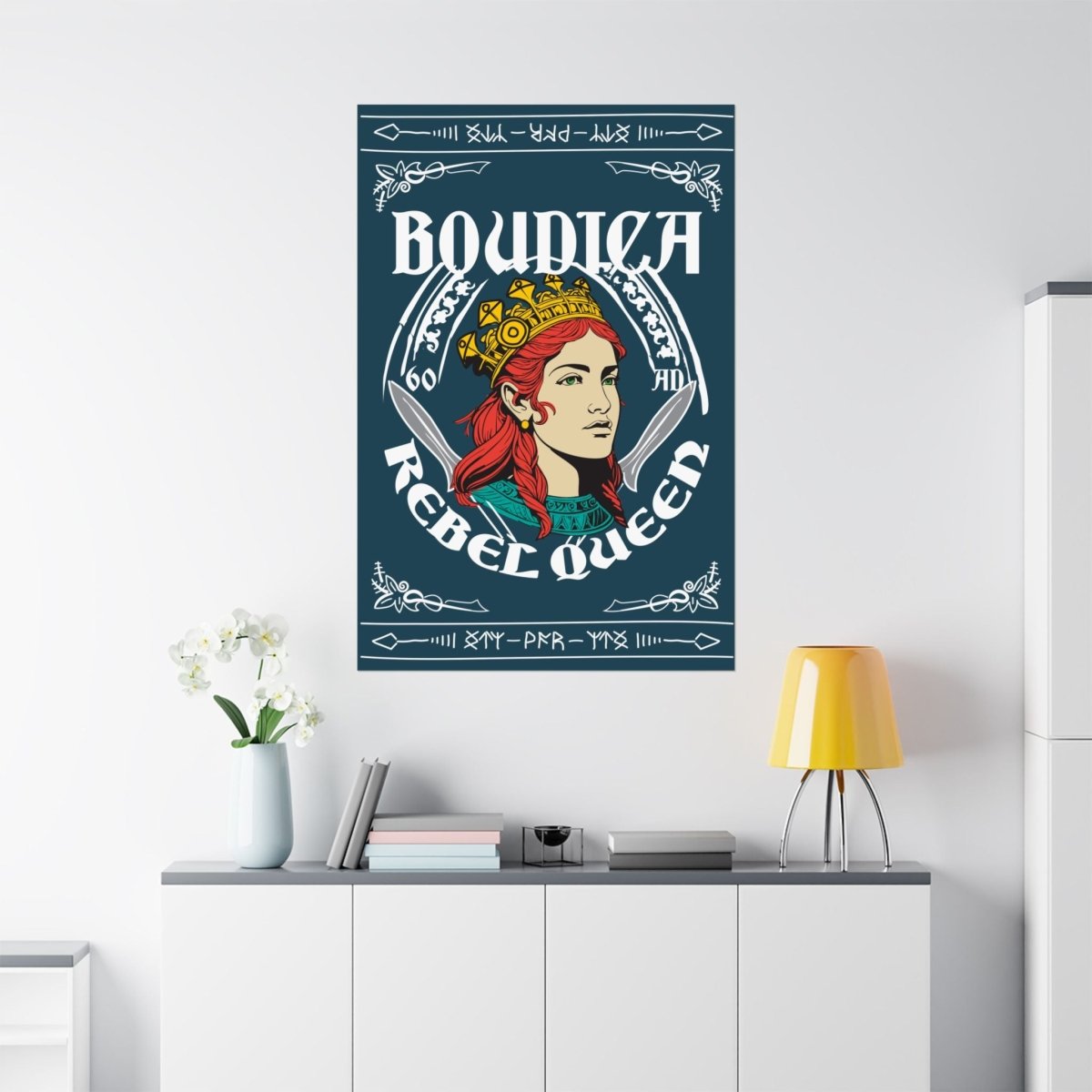 Rebel Queen Boudica Premium Wall Art Print, Her Gift