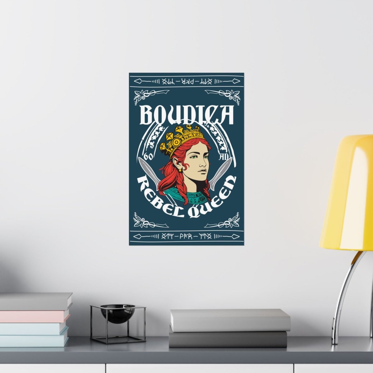 Rebel Queen Boudica Premium Wall Art Print, Her Gift