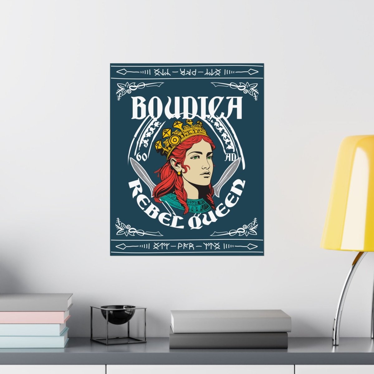 Rebel Queen Boudica Premium Wall Art Print, Her Gift