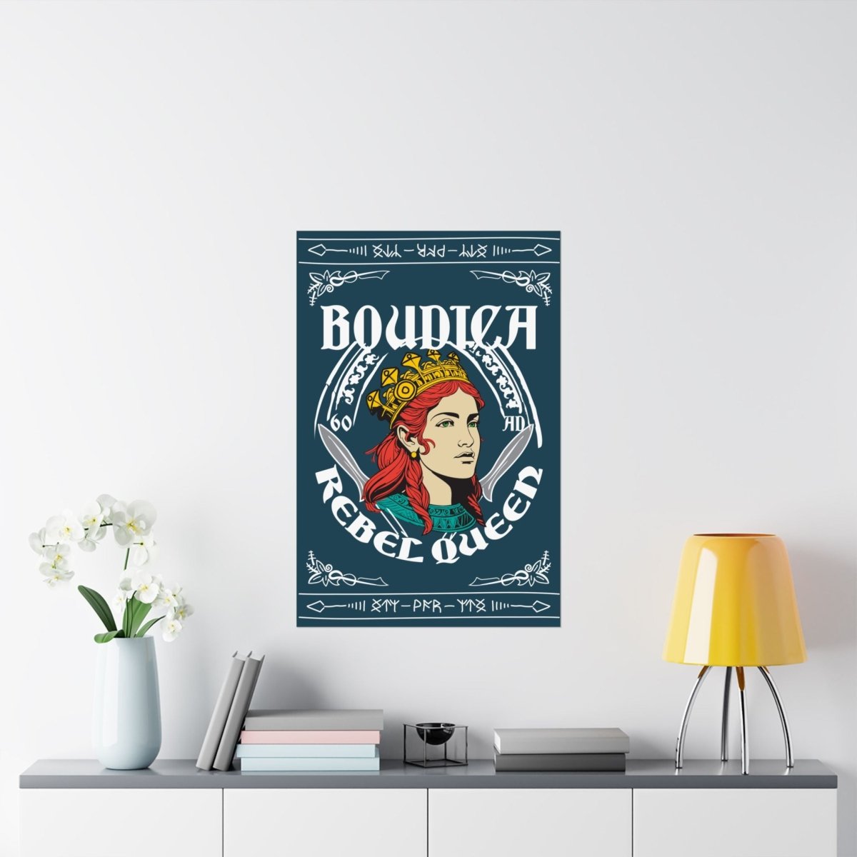 Rebel Queen Boudica Premium Wall Art Print, Her Gift