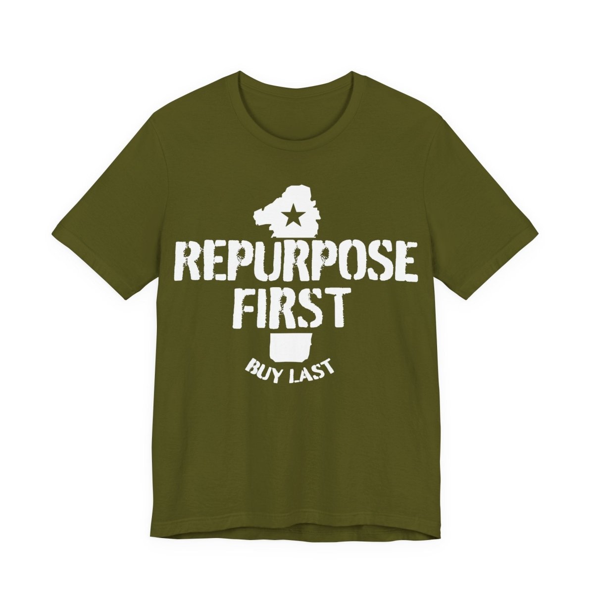 Repurpose First Buy Last Premium T-Shirt, Inspire Happiness For Less