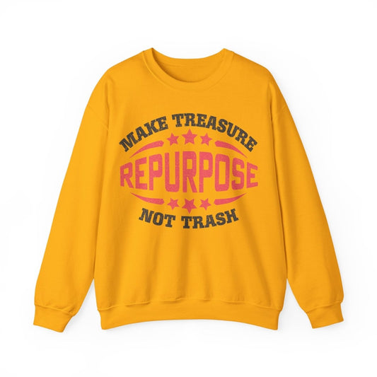 Repurpose Sweatshirt, Make Treasure Not Trash, Environment Genius, Reuse