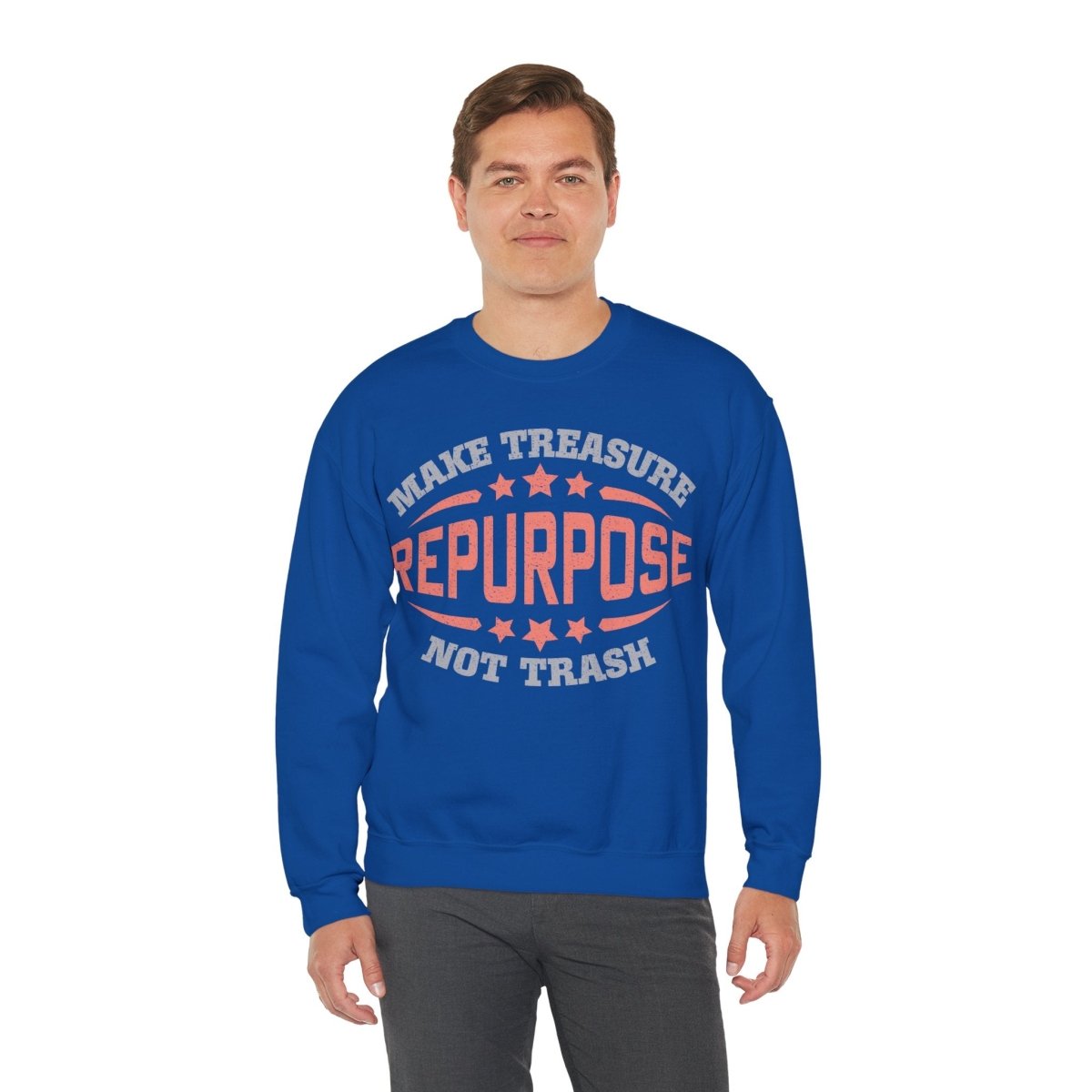 Repurpose Sweatshirt, Make Treasure Not Trash, Environment Genius, Reuse