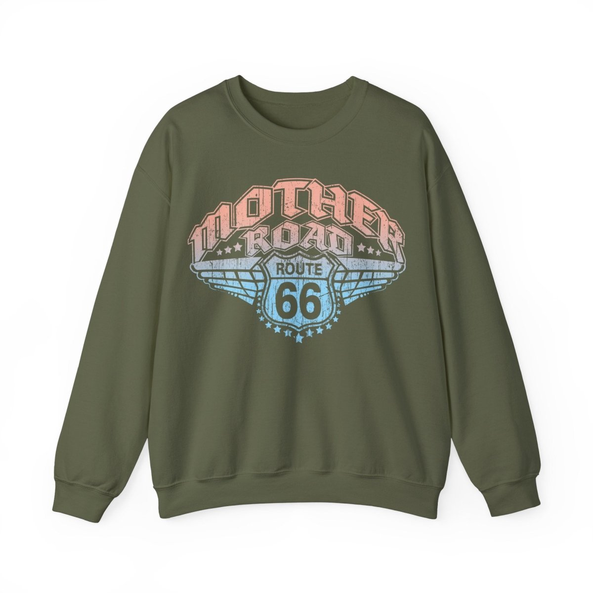 Route 66, Mother Road Fleece Sweatshirt, The Highway That's The Best, Road Trip