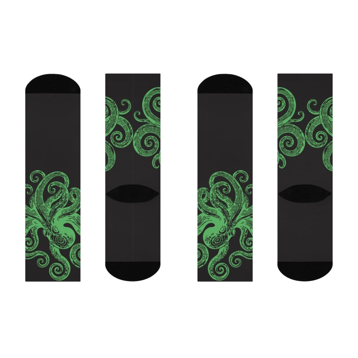 Sea Monster Movie Fan Gift Kraken Wrap Dark Depths Sailor Story Cushioned Crew Socks