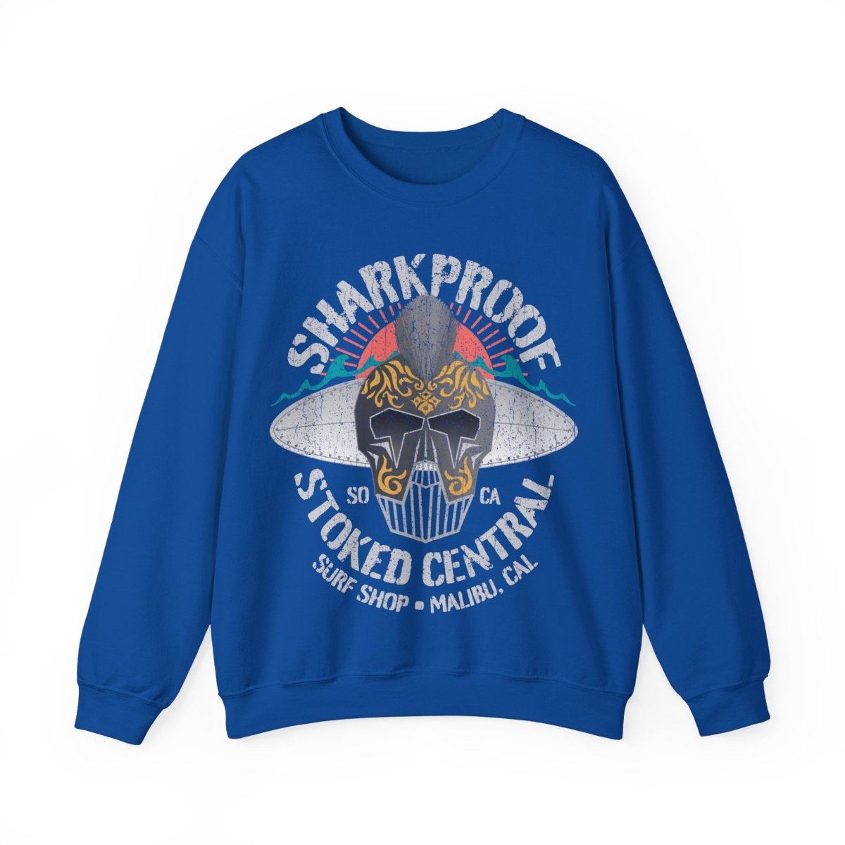 Sharkproof Surf Knight Fleece Sweatshirt, Stoked Central, Malibu