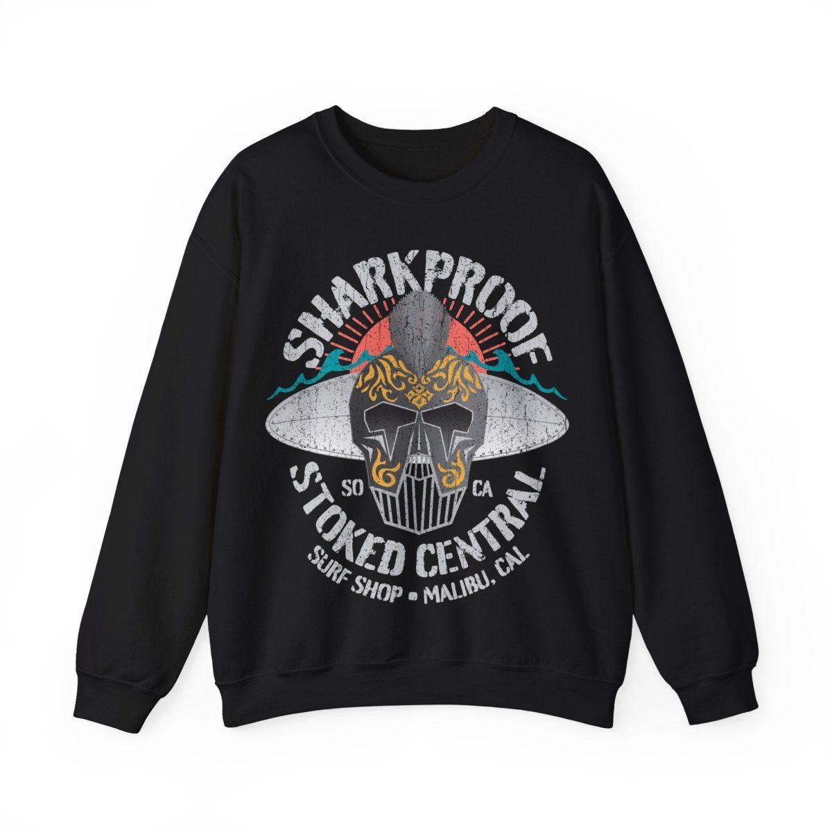 Sharkproof Surf Knight Fleece Sweatshirt, Stoked Central, Malibu