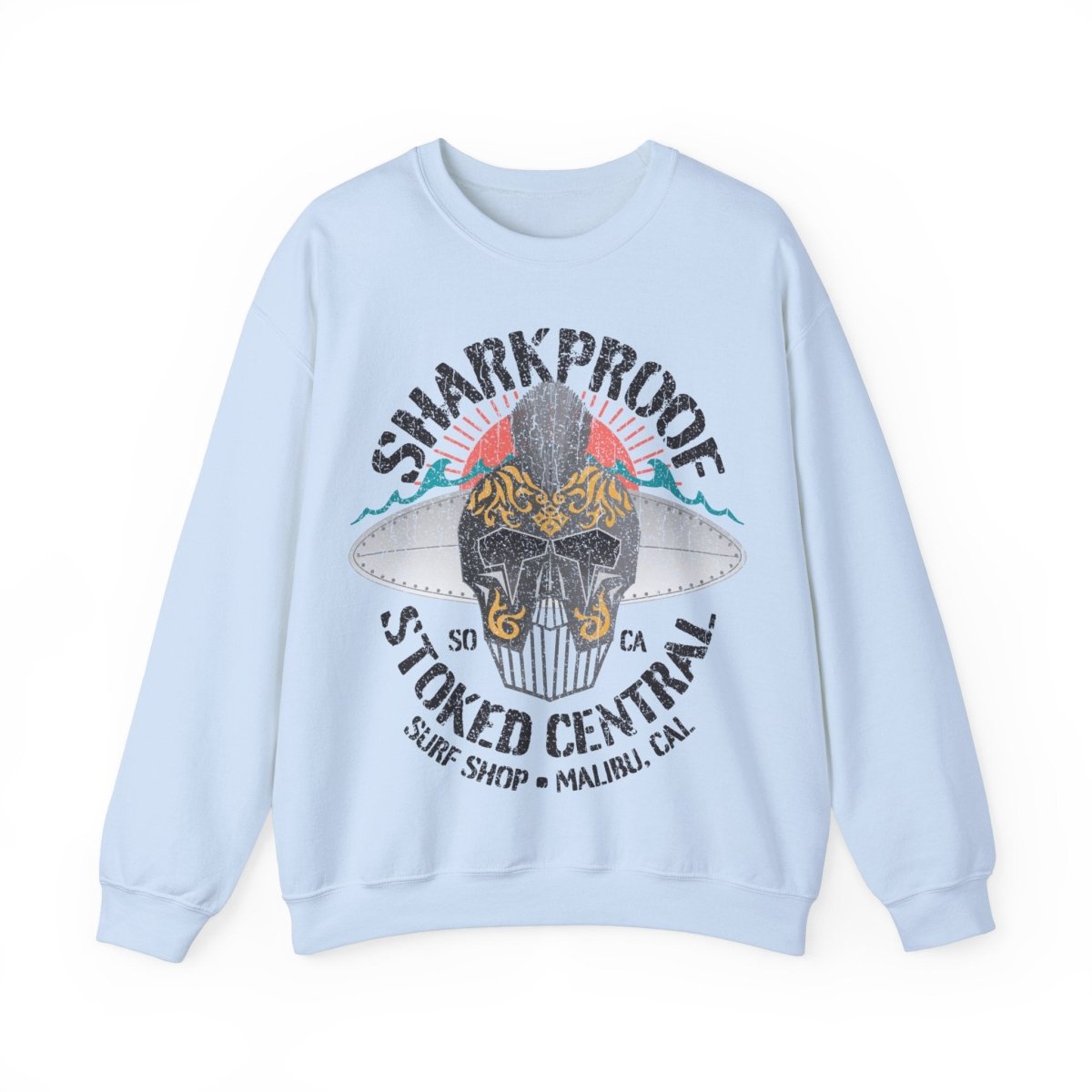 Sharkproof Surf Knight Fleece Sweatshirt, Stoked Central, Malibu