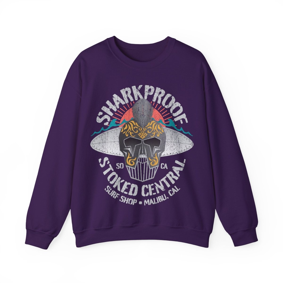 Sharkproof Surf Knight Fleece Sweatshirt, Stoked Central, Malibu