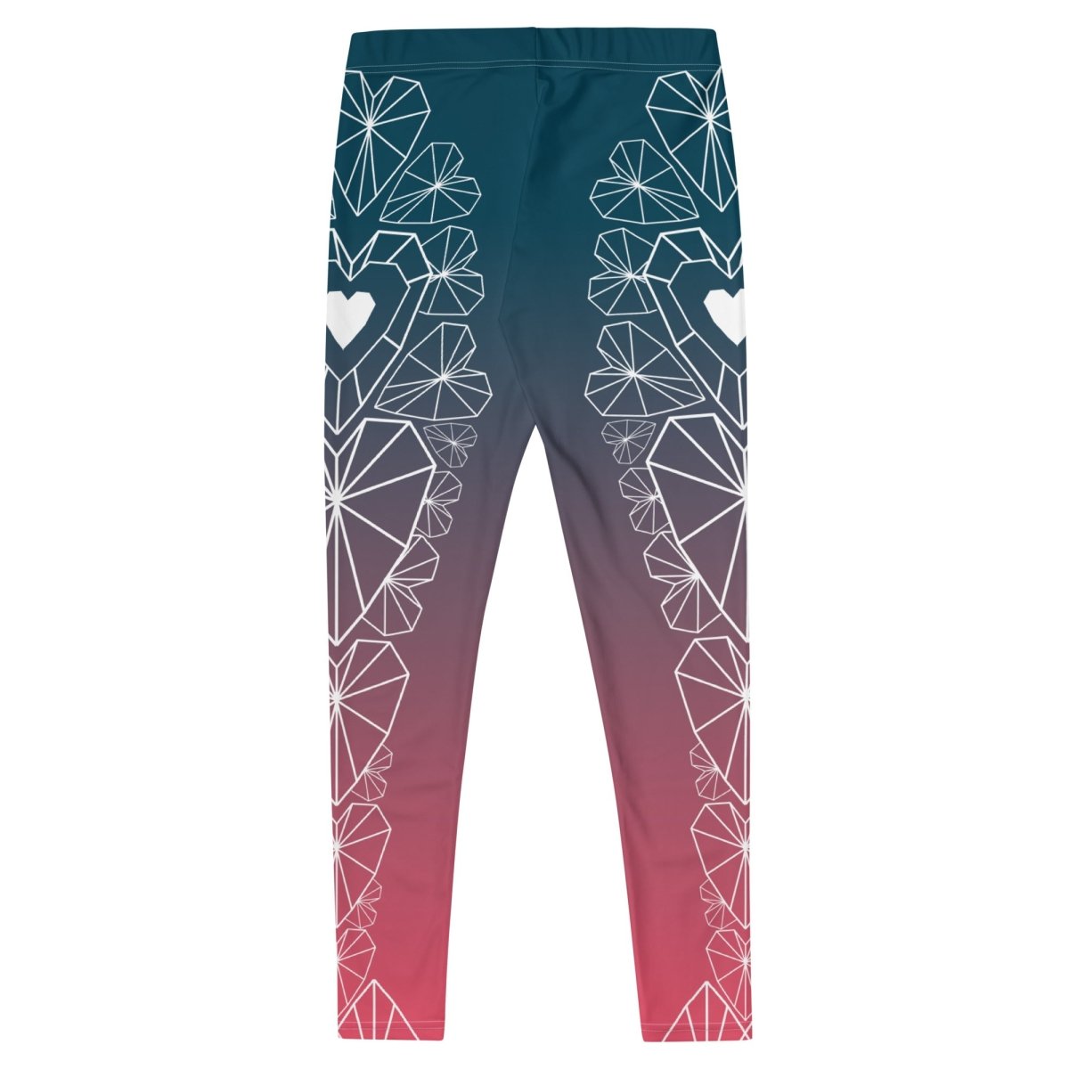 She's All Heart Premium Leggings, Modern Geometric Heart