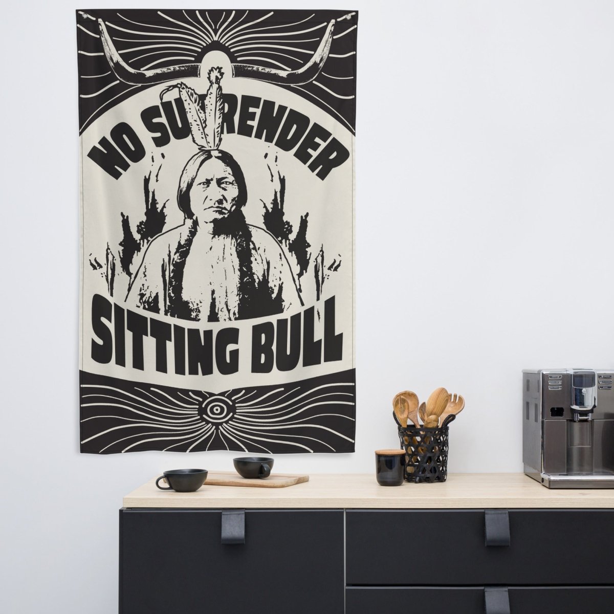 Sitting Bull Flag, No Surrender Inspiration, Warriors Keep Going