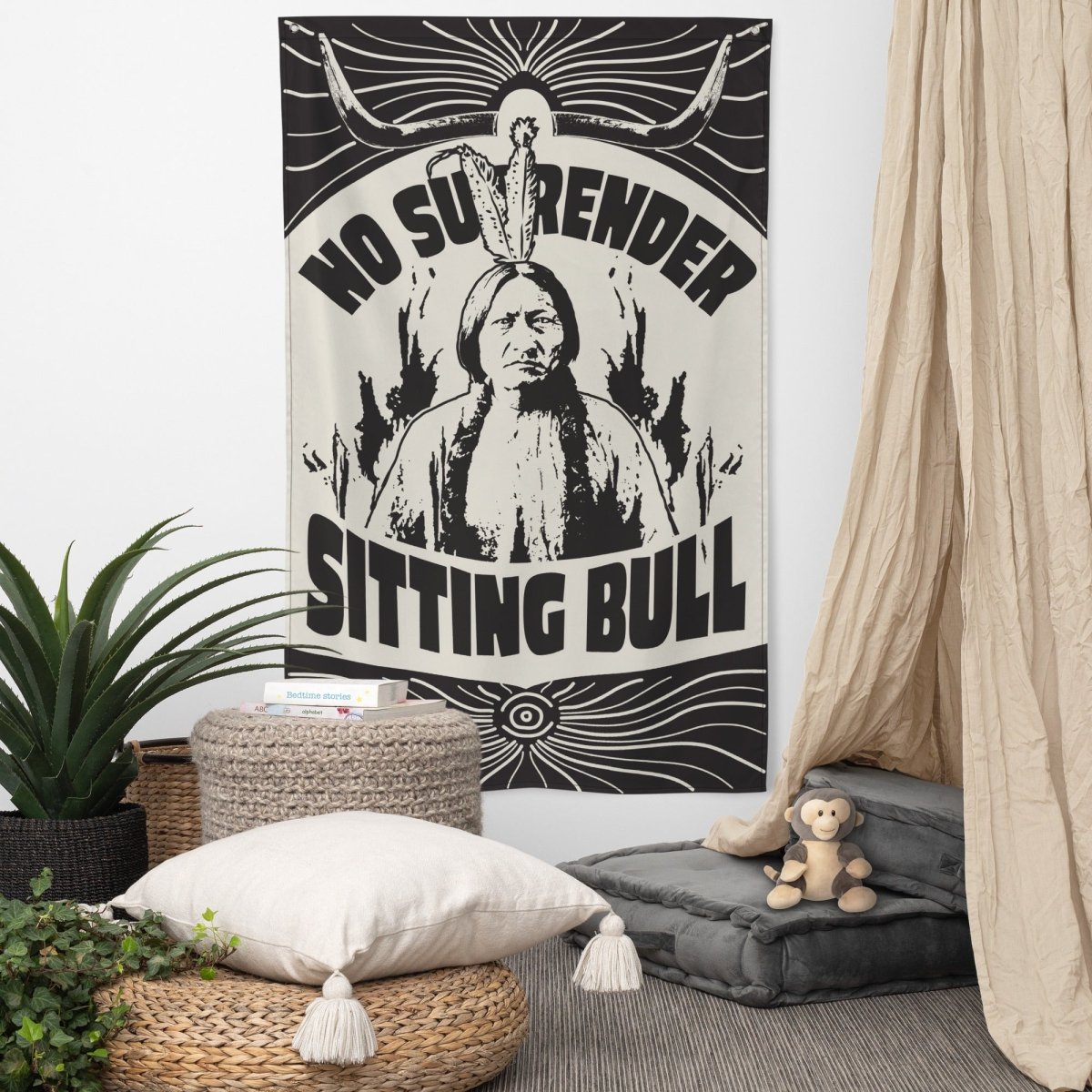 Sitting Bull Flag, No Surrender Inspiration, Warriors Keep Going