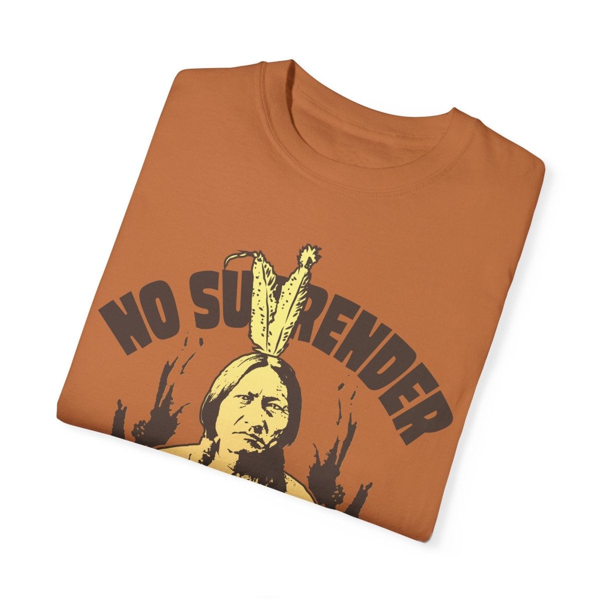 Sitting Bull No Surrender Comfort Colors Relaxed Fit Tee, 3D