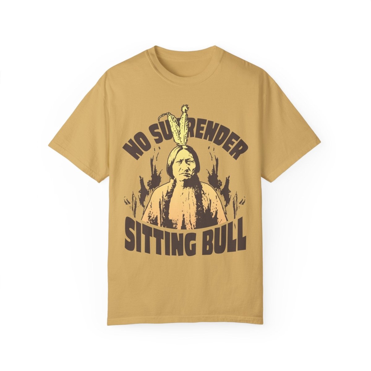 Sitting Bull No Surrender Comfort Colors Relaxed Fit Tee, 3D