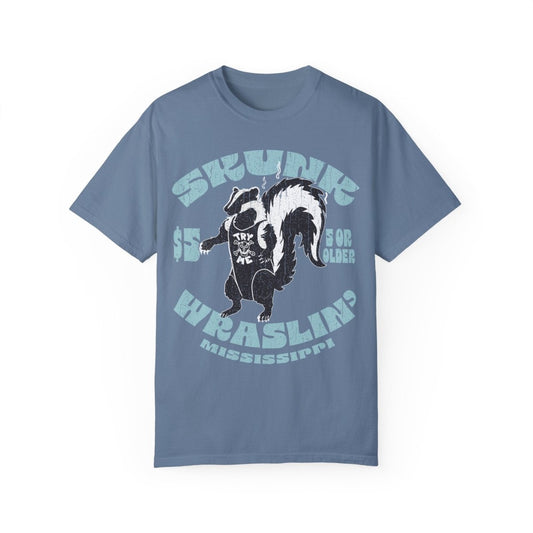 Skunk Wrestling Comfort Colors Relaxed Fit Tee, Funny Life Lesson On Losing