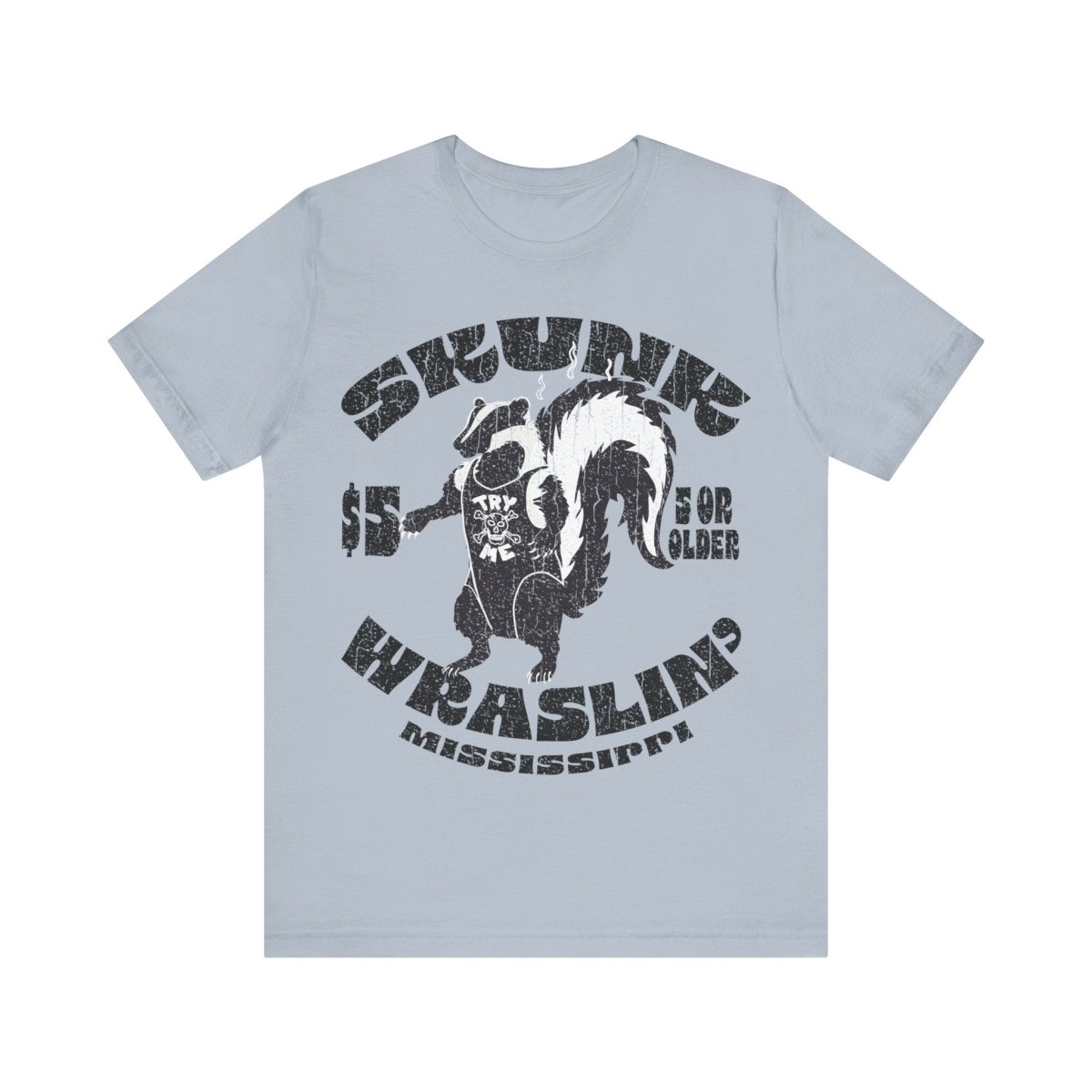 Skunk Wrestling Premium T-Shirt, Life Lesson In Defeat, Funny