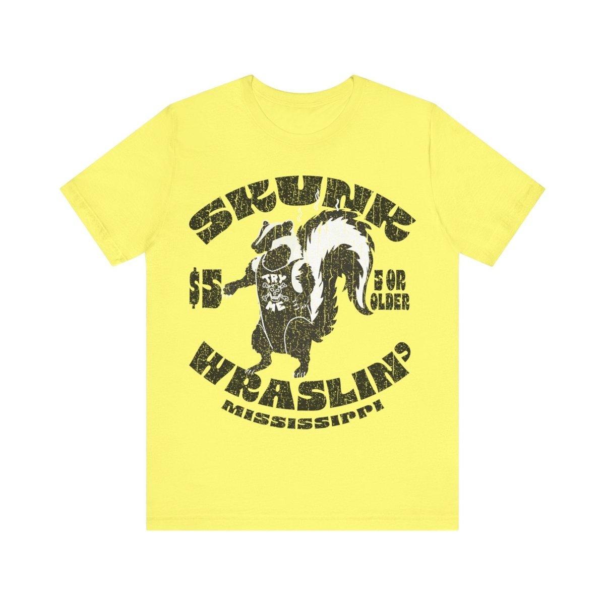 Skunk Wrestling Premium T-Shirt, Life Lesson In Defeat, Funny