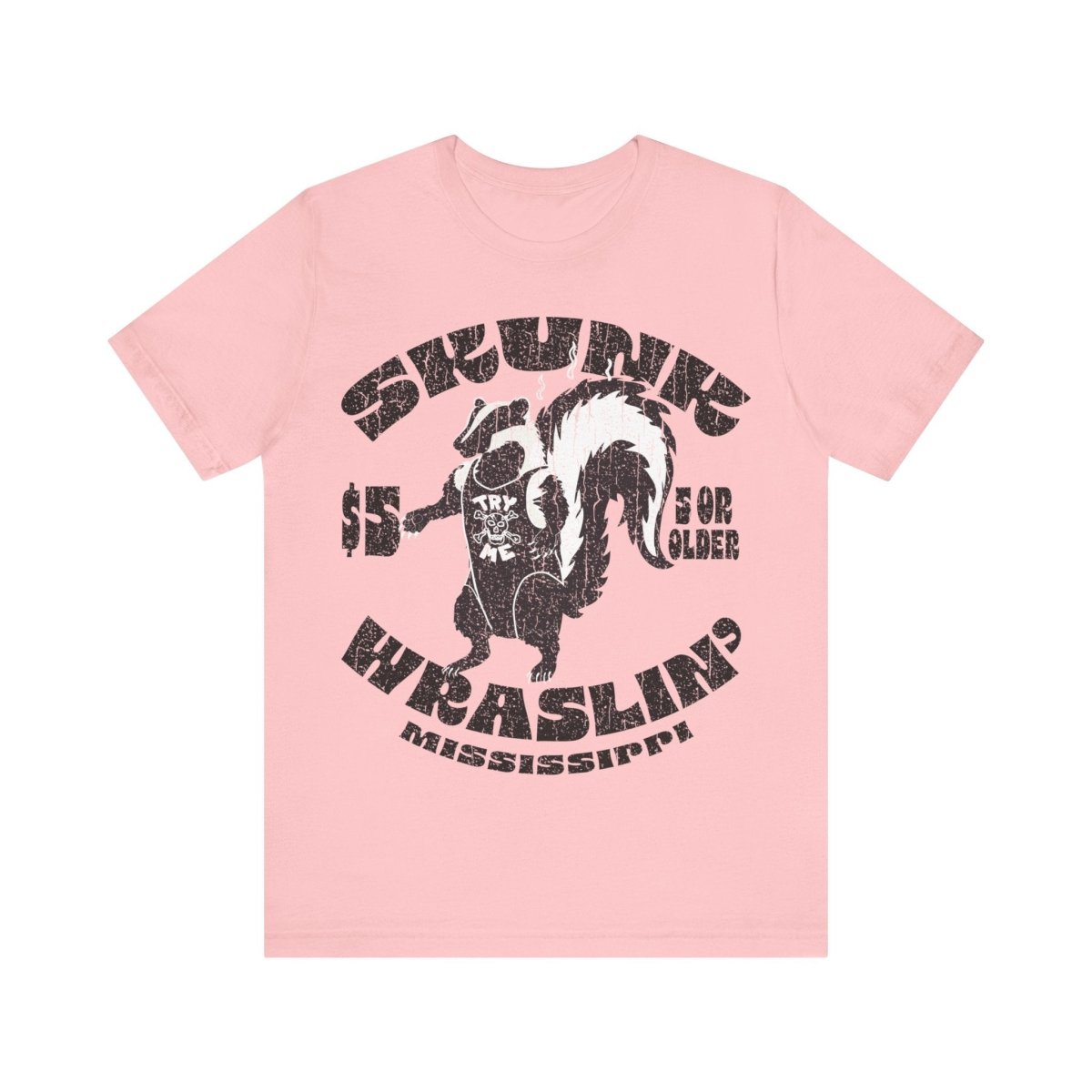 Skunk Wrestling Premium T-Shirt, Life Lesson In Defeat, Funny