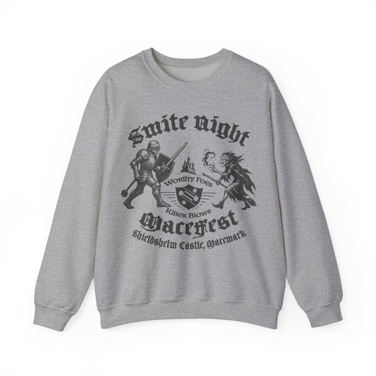 Smite Night at Macefest, Knight v Witch, Fleece Sweatshirt, Macemark Realm