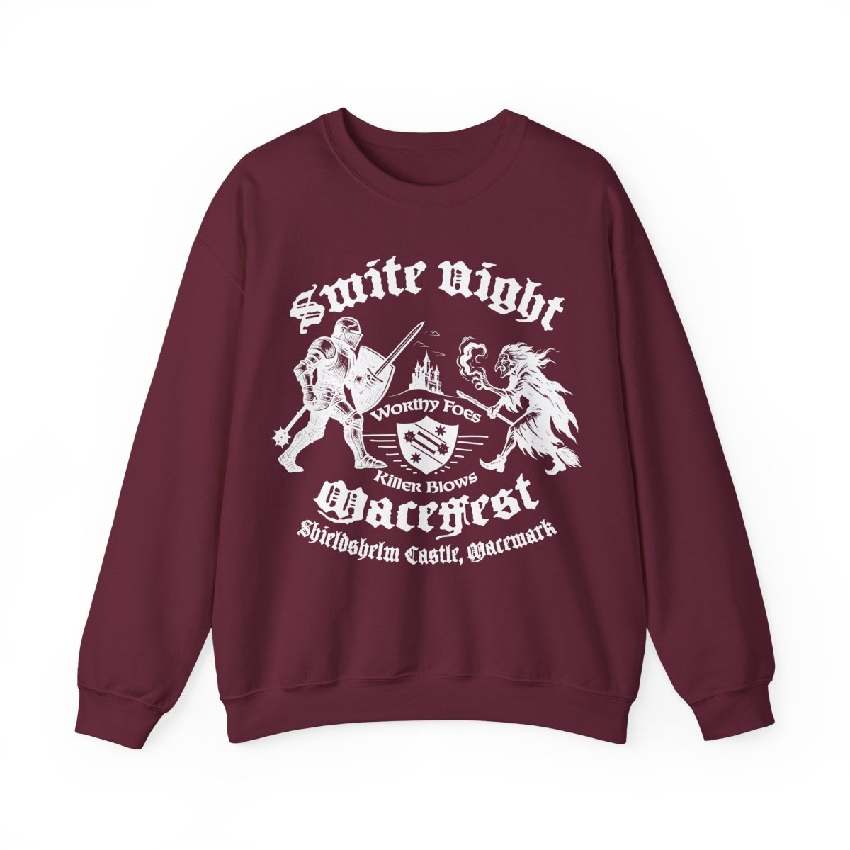 Smite Night at Macefest, Knight v Witch, Fleece Sweatshirt, Macemark Realm