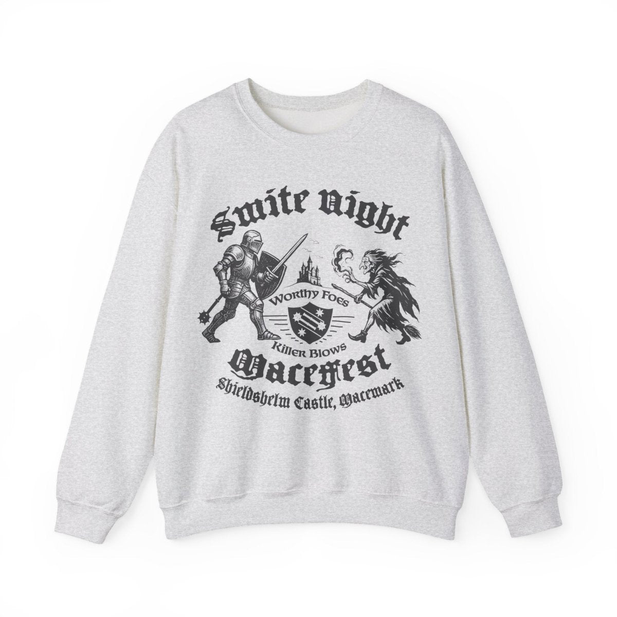 Smite Night at Macefest, Knight v Witch, Fleece Sweatshirt, Macemark Realm