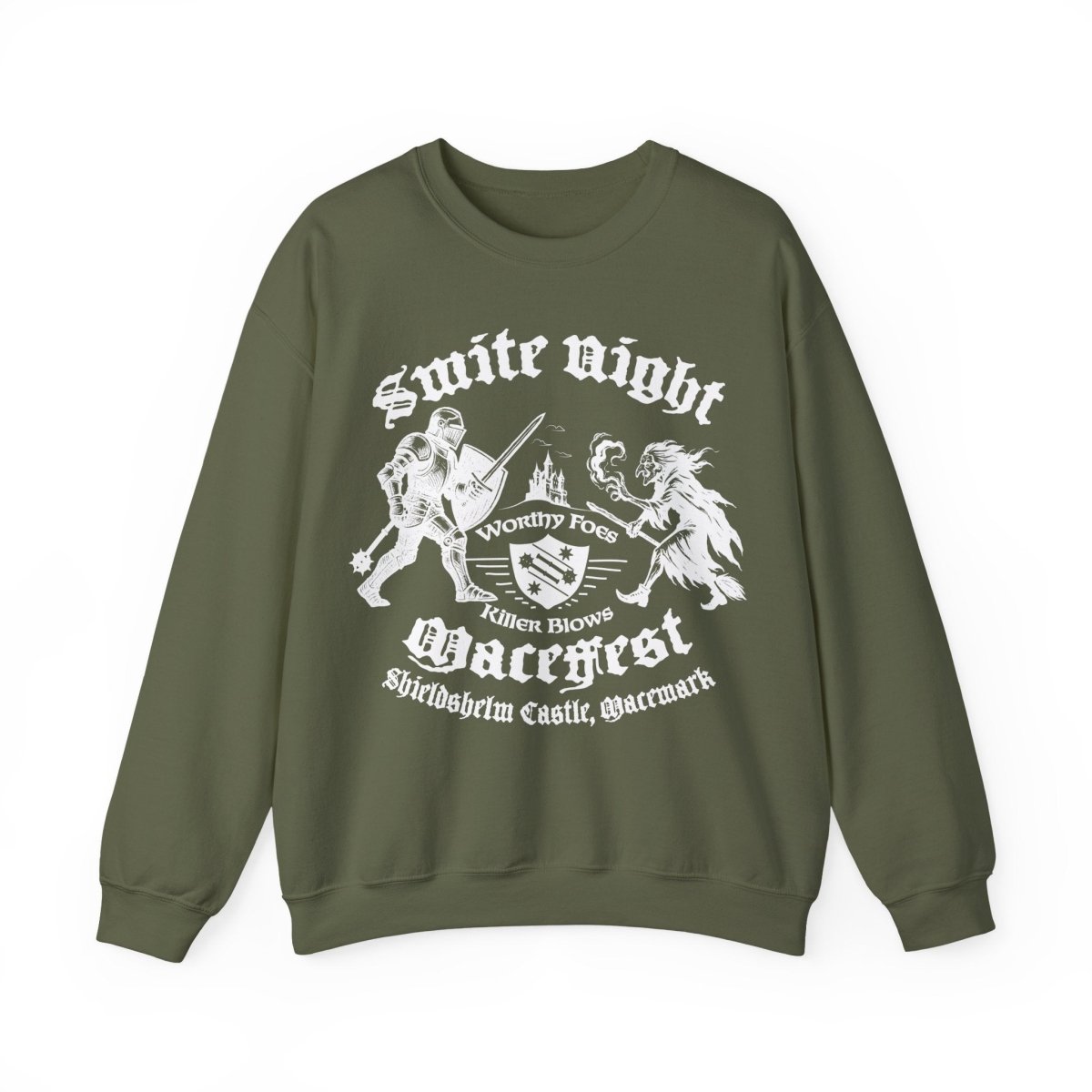 Smite Night at Macefest, Knight v Witch, Fleece Sweatshirt, Macemark Realm