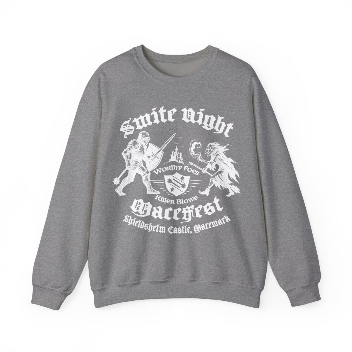 Smite Night at Macefest, Knight v Witch, Fleece Sweatshirt, Macemark Realm