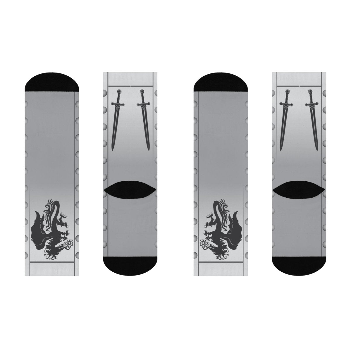 Solution Success Gift Dragon Fighter at Macemark Realm Medieval Plate Armor Cushioned Crew Socks Problem Solver