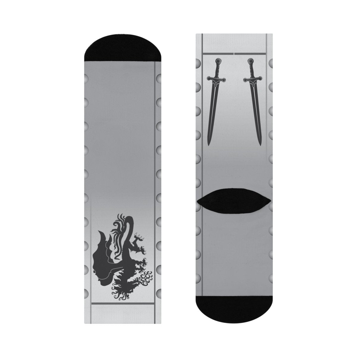 Solution Success Gift Dragon Fighter at Macemark Realm Medieval Plate Armor Cushioned Crew Socks Problem Solver