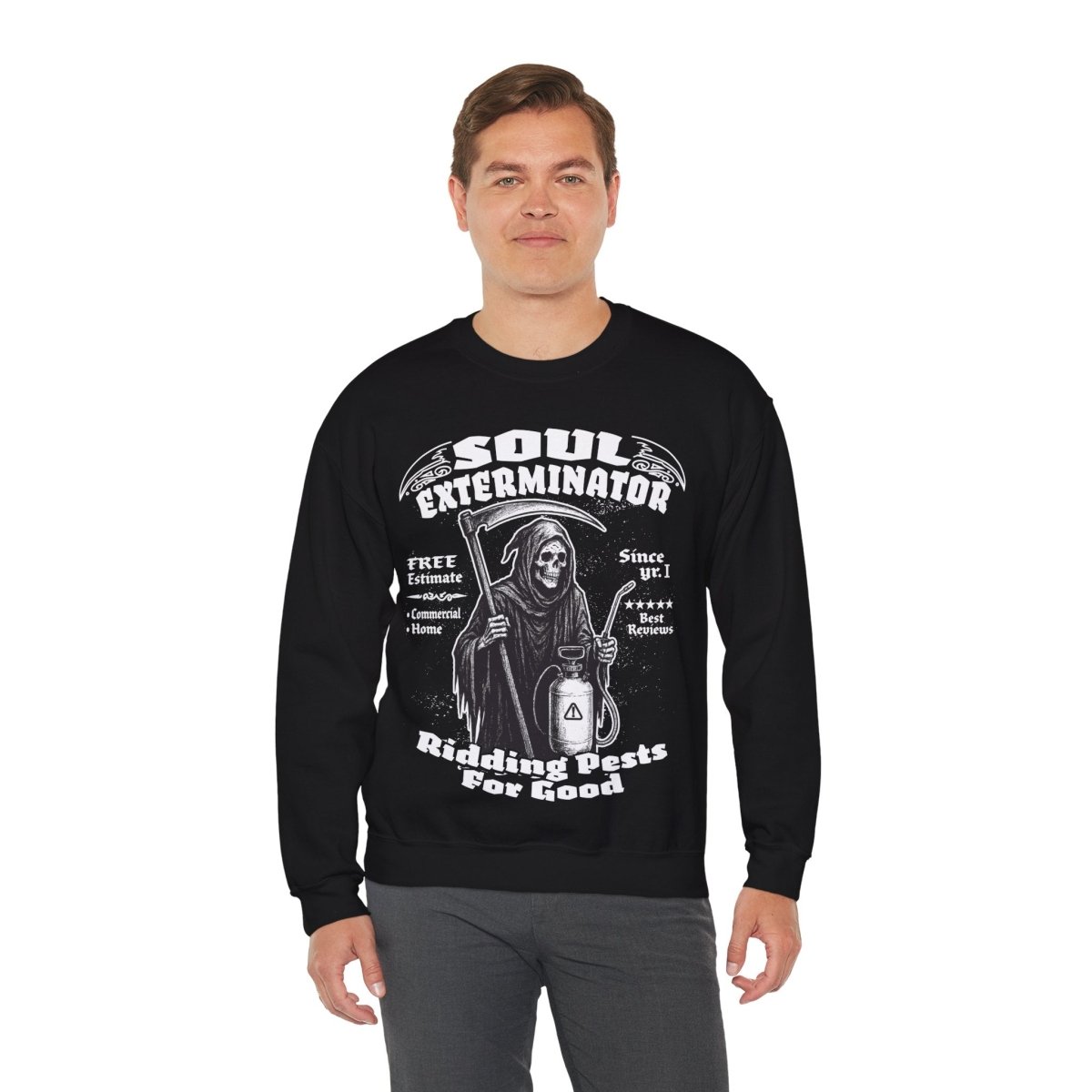 Soul Exterminators Spooky Fleece Sweatshirt