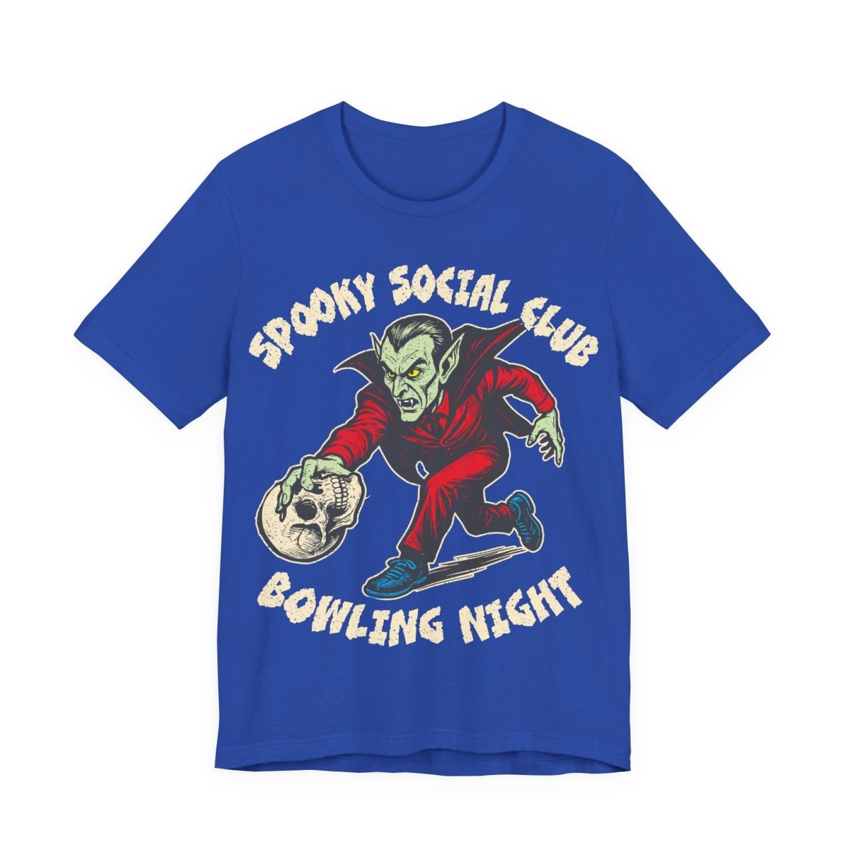 Spooky Bowling Funny Premium T-Shirt, Gothic Halloween Summerween Spooky Social Club Vampire