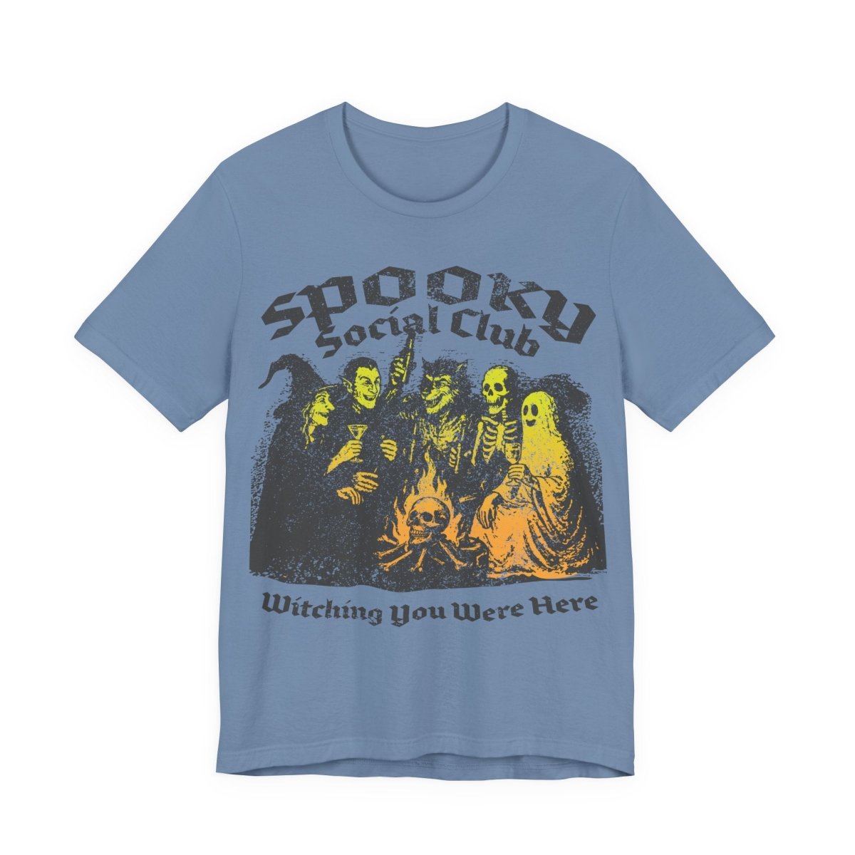 Spooky Social Club Firelight Halloween Summerween Premium T-Shirt