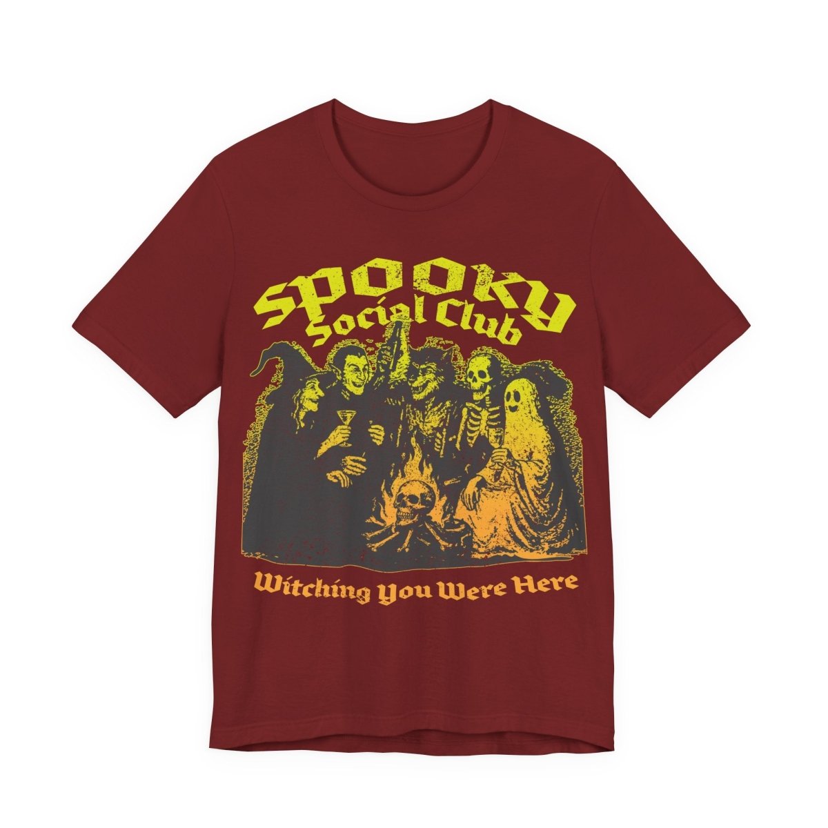 Spooky Social Club Firelight Halloween Summerween Premium T-Shirt