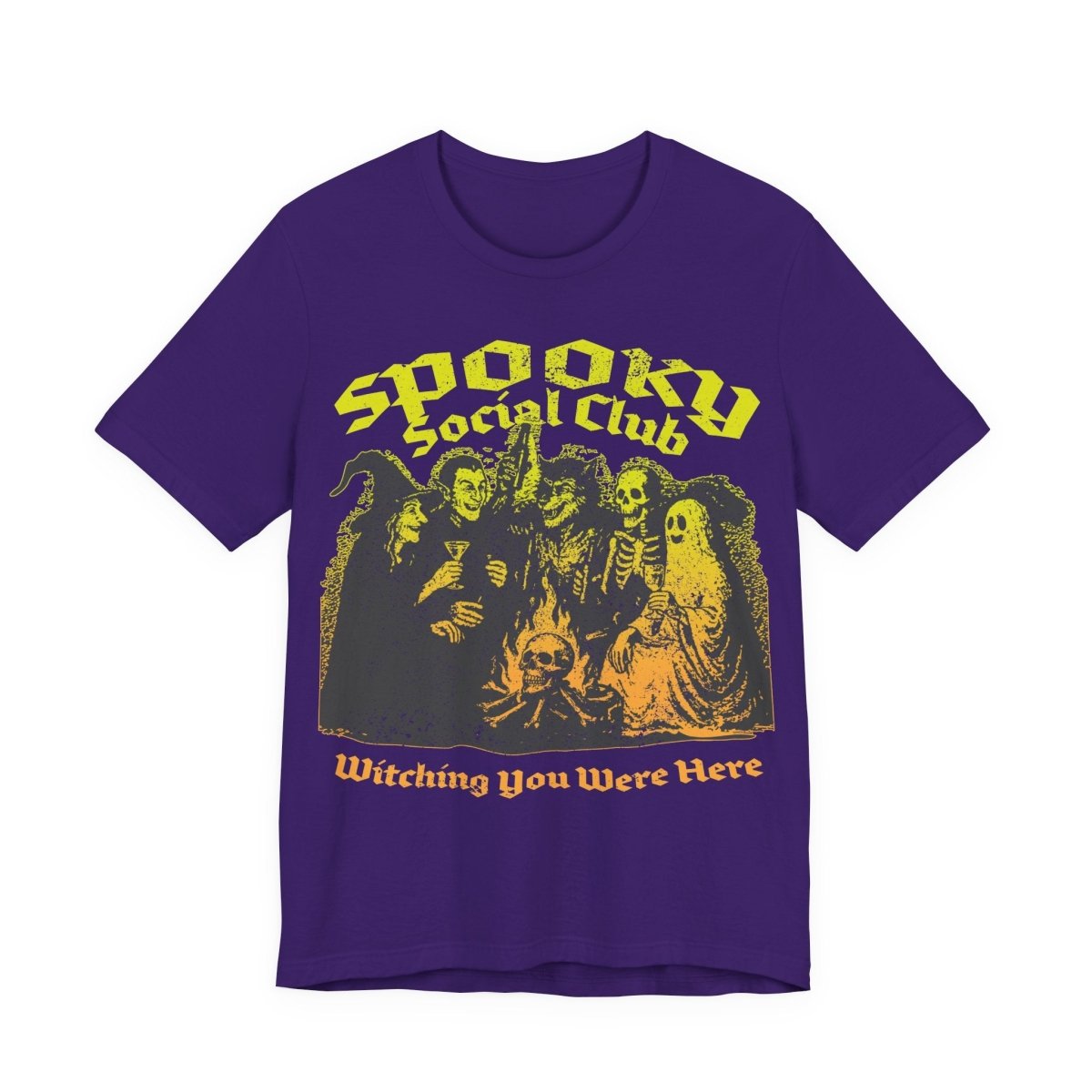 Spooky Social Club Firelight Halloween Summerween Premium T-Shirt