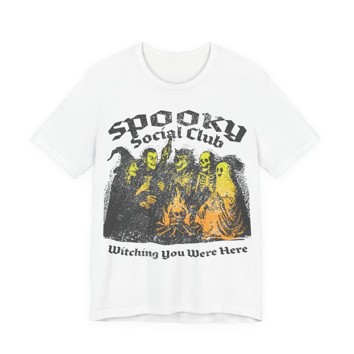 Spooky Social Club Firelight Halloween Summerween Premium T-Shirt