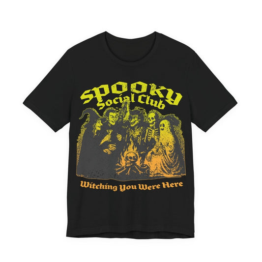 Spooky Social Club Firelight Halloween Summerween Premium T-Shirt