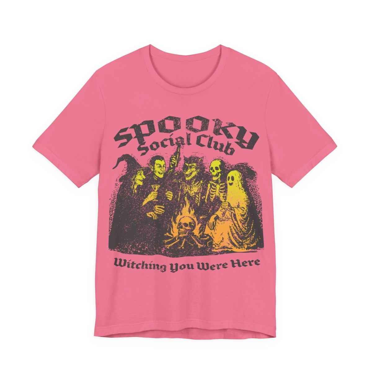 Spooky Social Club Firelight Halloween Summerween Premium T-Shirt