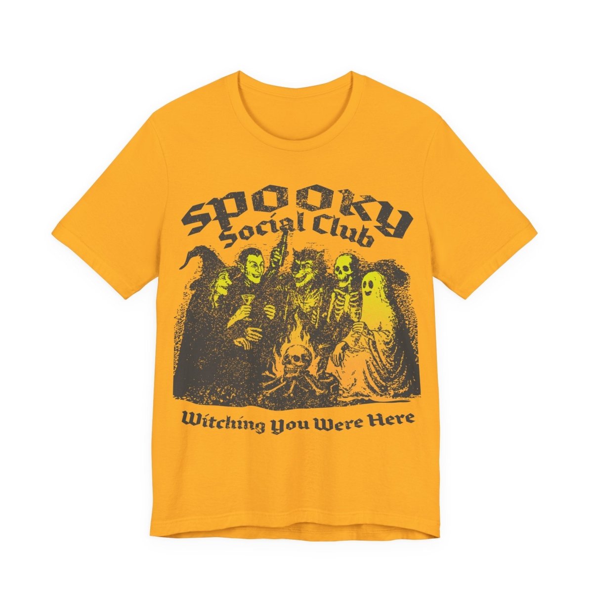 Spooky Social Club Firelight Halloween Summerween Premium T-Shirt
